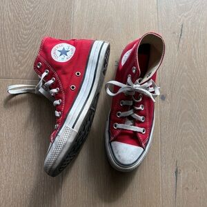 Red Converse Hightops